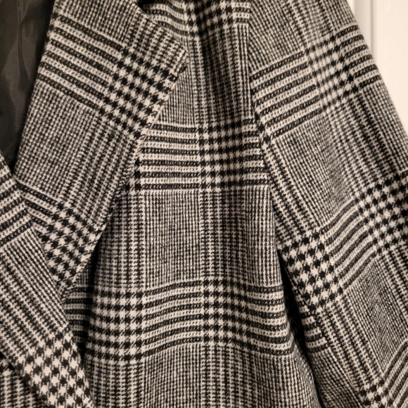 New Look Double Breasted Peacoat Size 12 Tall - Picture 3 of 4